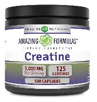 Suplemento Amazing Formulas Creatina 3000 Mg 500 Cápsulas - Imagem 2