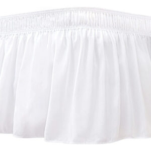 Faldón De Cama Biscaynebay, Twin, Ajustable, 30cm, Blanco