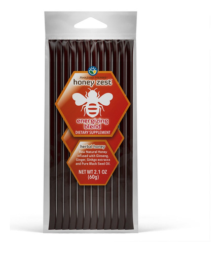 Amazing Herbs Mel Natural Com Ervas E Óleo De Semente