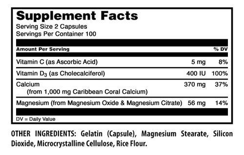 Suplemento Amazing Formulas Coral Calcium Complex 1000mg - Imagem 4
