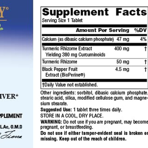 Extrato De Cúrcuma Planetary Herbals 450 Mg, 30 Comprimidos - Imagem 8
