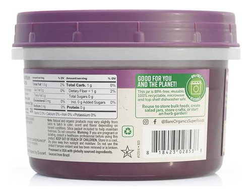Pó De Açaí Da Bareorganics, Pó De Superalimento, Suplemento - Imagem 6