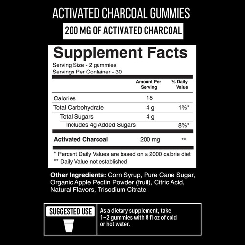 Gomas De Carvão Ativado - Suplementos De Goma De Carvão Com - Imagem 8