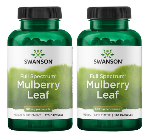 Suplemento De Folha De Amoreira Swanson 500 Mg 120