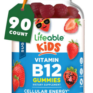 Gomas De Vitamina B12 Sem Açúcar Lifeable Para Crianças | 90