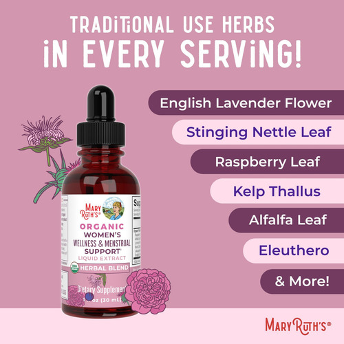 Maryruth Organics Usda Suplementos De Ervas Líquidas Para Be - Imagem 16
