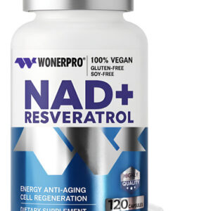 Suplemento Wonerpro Nad+ 1500 Mg Com Resveratrol E Vitamina