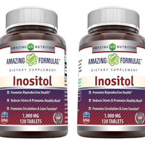 Suplemento De Inositol 1000mg Da Amazing Nutrition - 2 Pacot
