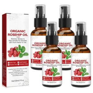 4×óleo Semente Framboesa Vermelha Ou Essência B583a Hidrata