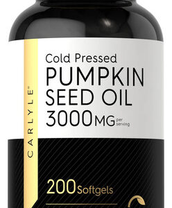 Suplemento De Óleo De Semente De Abóbora Carlyle 3000 Mg 200