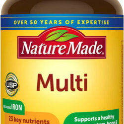 Comprimidos Multivitamínicos Nature Made Com Ferro, Multivi