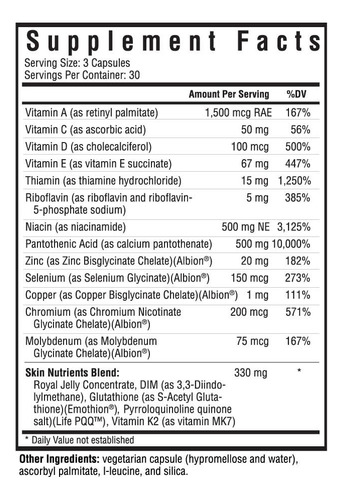 Suplemento Que Busca Nutrientes Saudáveis Para A Pele Com Vi - Imagem 2