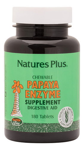 Suplemento Naturesplus Papaya Enzyme 180 Comprimidos Para Ma