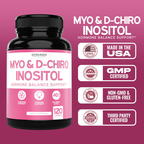 Suplemento Dorado Nutrition Myo-inositol E D-chiro Inositol - Imagem 5