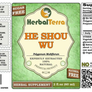 Herbal Terra Llc Glicerina He Shou Wu Orgânica 5x60 Ml