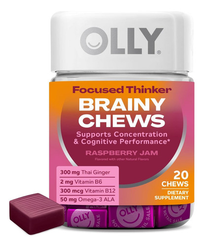 Olly Focus Gummies, 20 Unidades, Vegetariano - Imagem 5