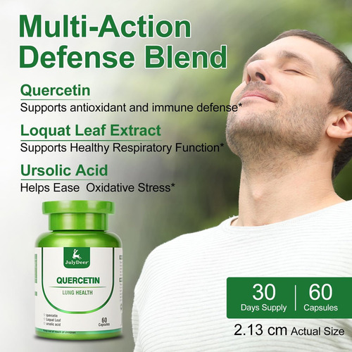 Quercetina Julydeer 400 Mg Com Extrato De Nêspera - 60 - Imagem 6