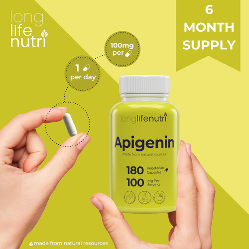 Apigenina 100mg-bioflavonóide Natural Do Extrato De Camomila - Imagem 13