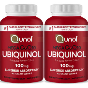Suplemento Qunol Ubiquinol Coq10 100mg Cápsulas De 4 Meses