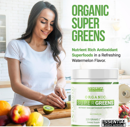 Pó De Super Greens Orgânicos De Nutrição Esportiva Esportiva - Imagem 5