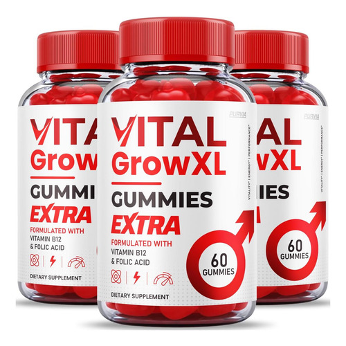 (3 Pacote) Vital Grow Xl Gummies - Fórmula Oficial - Fórmula - Imagem 7