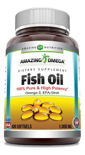 Suplemento De Óleo De Peixe Ômega-3 Da Amazing Nutrition - Imagem 2