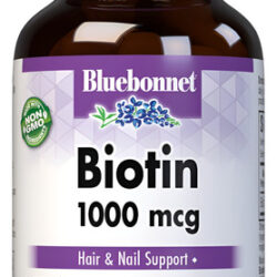 Suplemento Bluebonnet Nutrition Biotina 1000mcg 90 Cápsulas