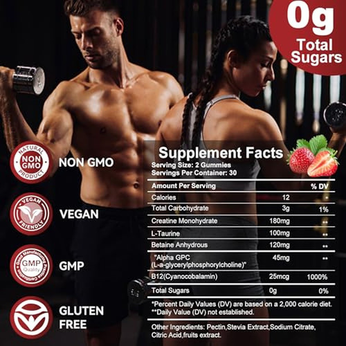 Vitaluxy Creatina Monohidratada Vegana Em Gomas, 60 Unidades - Imagem 6