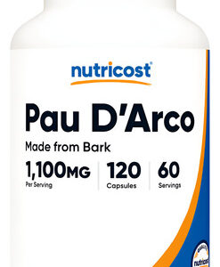 Suplemento Nutricost Pau D&quotarco Inner Bark 1100mg 120 Cápsul