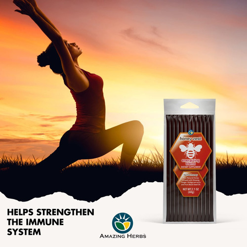 Amazing Herbs Mel Natural Com Ervas E Óleo De Semente - Imagem 4