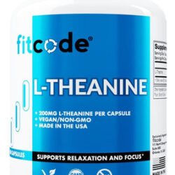 Cápsulas De L-teanina Fitcode 200mg Para Foco E