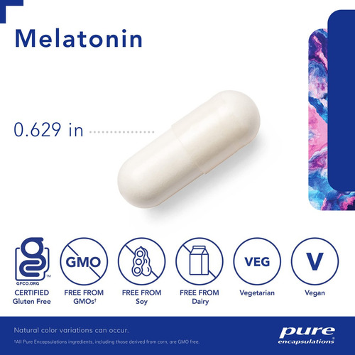 Pure Encapsulations Melatonina 3 Mg - Suplemento Para Makeup - Imagem 3