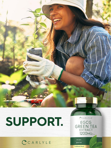 Suplemento De Extrato De Chá Verde Carlyle Egcg | 1200mg | 2 - Imagem 15