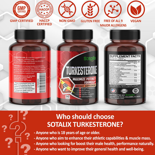 Suplemento Sotalix Ultra Turkesterone 8920mg Com Ajuga Turke - Imagem 5