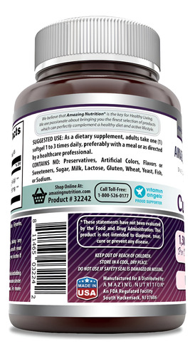Óleo De Groselha Preta Amazing Nutrition 1500 Mg - 100