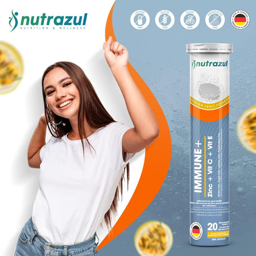 Nutrazul Immune+ Comprimidos Efervescentes - Maracujá (embal - Imagem 5