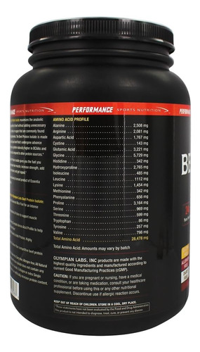 Pó De Isolado De Proteína De Carne Olímpica De Laboratórios, - Imagem 5