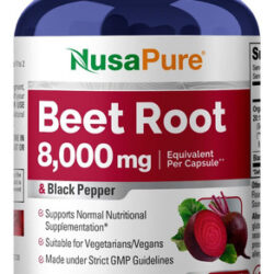 Raiz De Beterraba Nusapure 8.000 Mg Por Cápsula (vegano, Não