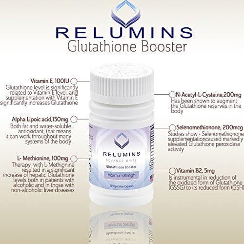 Relumins Advance Nutrition Gluta 1000, Vitamina C Max E Cáps - Imagem 9