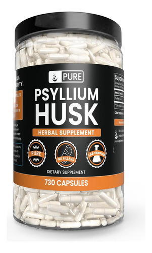 Ingredientes Originais Puros Casca De Psyllium (730 Cápsulas