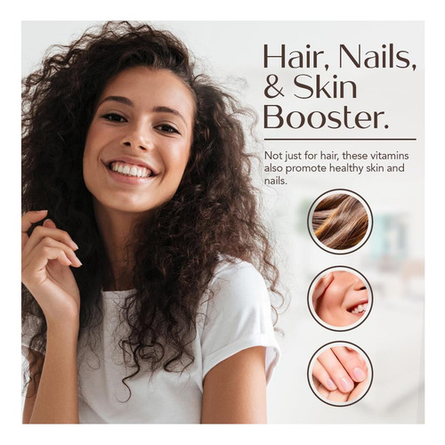 Yeguada La Reserva Hair And Nails Gummies, 5000 Mcg Biotina, - Imagem 5