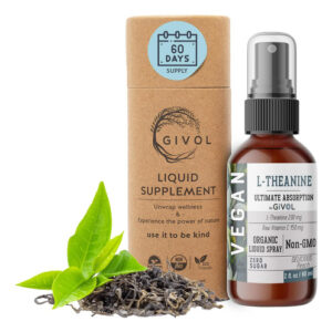Givol 200mg L-teanina E 150mg Vitamina C Spray Líquido Para