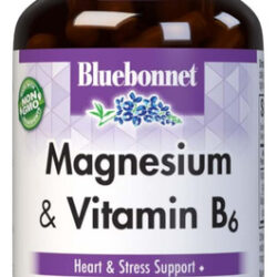 Bluebonnet Magnesium Plus B-6 Cápsulas Vegetarianas, 90 Uni