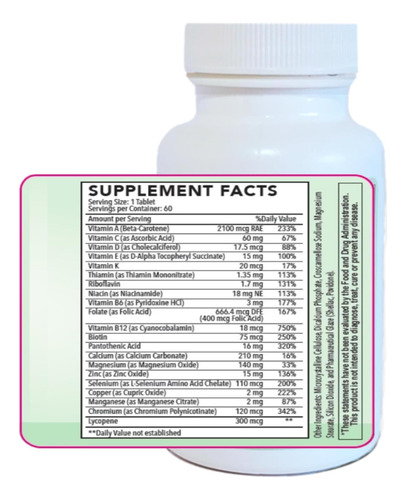 Tablet Multivitamina Naturemak Para Homens, Uma Vez Para Com - Imagem 9