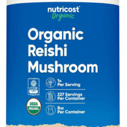 Cogumelo Reishi Orgânico Nutricost Em Pó 0,5lb (8 Onças) - C