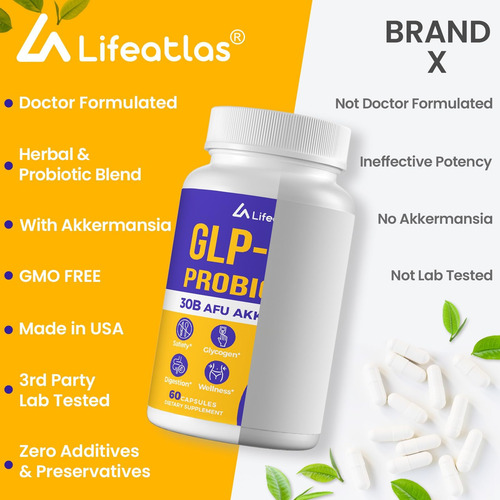 Suplemento Glp-1 | Apoie O Glp-1 Naturalmente, Glp1 Com 30 B - Imagem 8