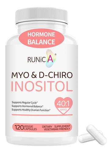 Suplemento Runica Inositol - Myo-inositol E D-chiro Inositol