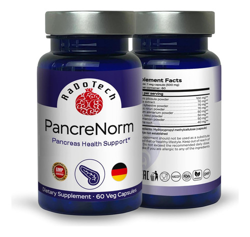 Radotecn Suplementos De Pâncren Com Apoio Pancreático E O De - Imagem 2