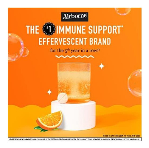 Vitamina C Airborne 1000 Mg 30 Comprimidos Efervescentes - Imagem 2