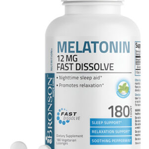 Bronson Melatonina 12mg, 180 Comprimidos Vegetarianos